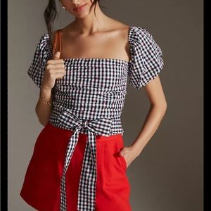 Anthropologie Dolan gingham top NWOT